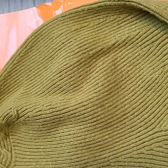 Nwt! 525 America Cosmic green puffed sleeve turtleneck - Picture 3 of 7